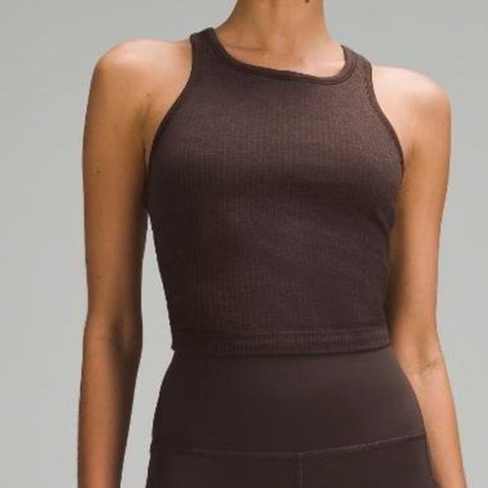 Lululemon ebb to Street Cropped Racerback Tank TopLight Support, B/C Cup